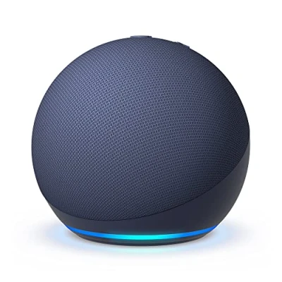 Afbeelding van Amazon Echo Dot (5e generatie, 2022 release Imposant geluid Smartspeaker met wifi, bluetooth en Alexa (spreekt Nederlands) Blauw