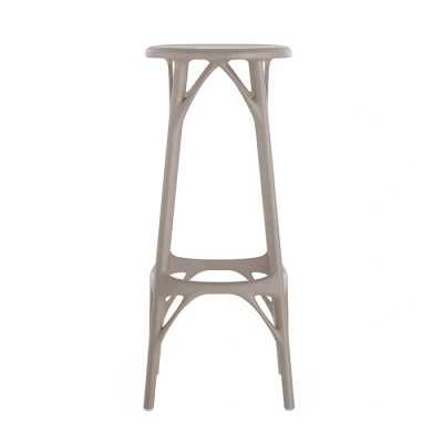Afbeelding van Kartell A.I. Stool Light H75 Grijs Pot Interieur