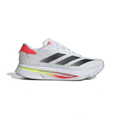 Afbeelding van adidas Performance Adizero SL2 Hardloopschoenen voor op de weg, Heren, Maat: 46 2/3, Footwear white/core black/lucid red Textiel/ synthetisch