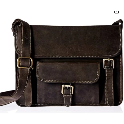 Afbeelding van Visconti Heuptas Messenger Bag leder bruin kwaliteit