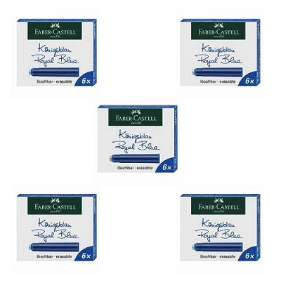 Afbeelding van Faber Castell 205082 Inktpatronen standaard, koningsblauw, 30 stuks