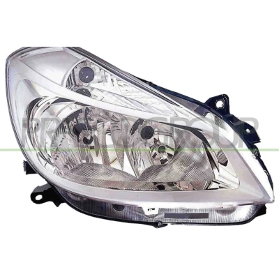 Afbeelding van PRASCO RN3254903 Koplampen rechts H7/H7 Transparent voor rechtsrijdend verkeer RENAULT: Clio 3, III Grandtour