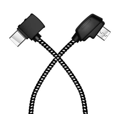 Afbeelding van LYONGTECH Micro AB naar USB c 8.1 inch/8.14 Inch Afstandsbediening Kabel voor DJI Mini SE, Mavic Mini, 2 Pro Zoom/Mavic Air/Mavic Platina, Tablet Telefoon Extension Datakabel (Type
