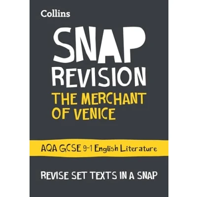 Afbeelding van the Merchant of Venice AQA GCSE 91 English Literature Text Guide For 2020 Autumn 2021 Summer Exams Collins Grade SNAP Revision