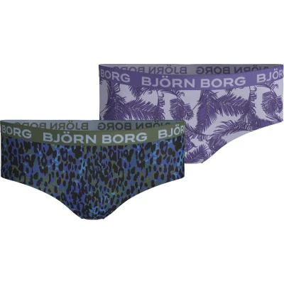 Afbeelding van Bjorn Borg Meisjes Hipster 2p Leopard &amp; Palmleaf Maat 134 140 Vrouwen