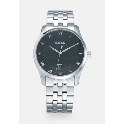 Afbeelding van BOSS Principle Horloge silvercoloured/black, Heren, Maat: One Size, Silver coloured/black