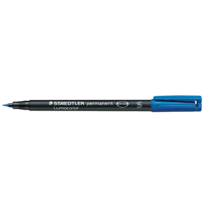 Afbeelding van Viltstift Staedtler Lumocolor 313 permanent S blauw