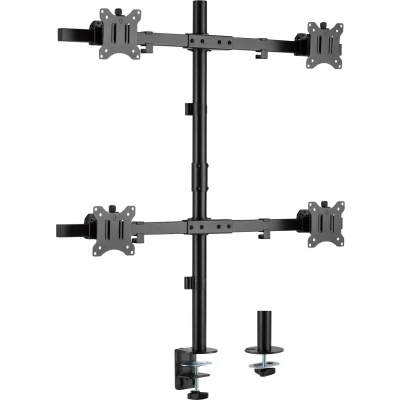 Afbeelding van InLine bureaubeugel voor 4 monitoren tot 32 inch 2x crossbar full motion