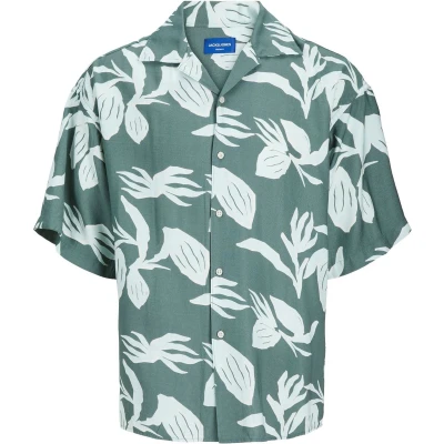 Afbeelding van Jack &amp; Jones Overhemd Regular Fit Groen 6XL Grote Maten