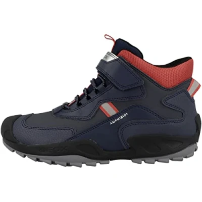 Afbeelding van Geox J New Savage Boy B A jongens Schoenen, rood (navy red), 24 EU