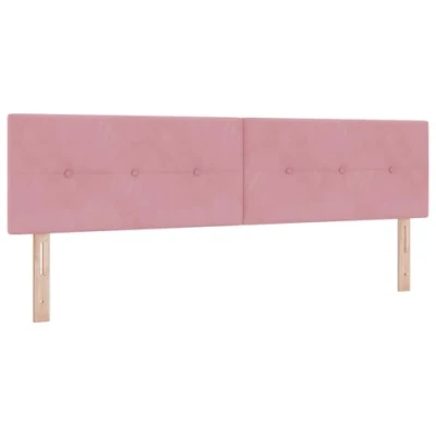 Afbeelding van vidaXL Hoofdbord Set van 2 Roze Hout 90 x 40 7 cm