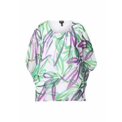 Afbeelding van Ulla Popken Blouse, Dames, Maat: 42/44, Snow white