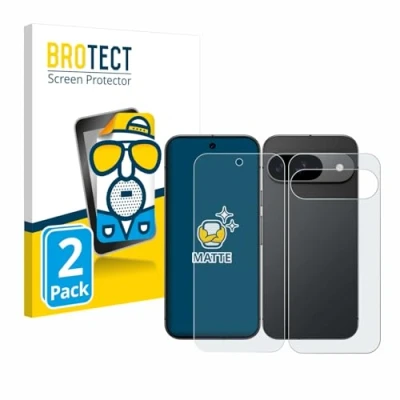 Afbeelding van BROTECT (2 Stuks) Antireflecterende Beschermfolie voor Google Pixel 9 (Voor+Achter) Anti Glare Screen Protector, Mat, Ontspiegelend