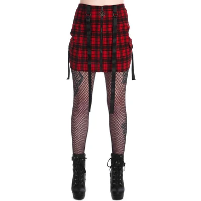Afbeelding van Banned Kamala Strappy Korte rok XS Rood