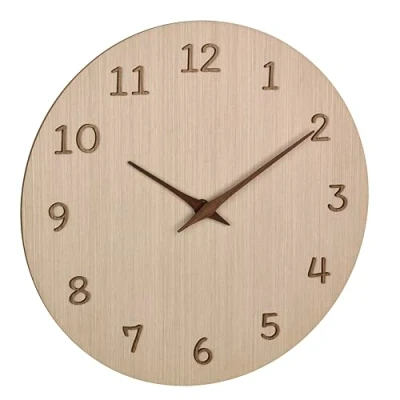 Afbeelding van TFA Dostmann 60.3072.01 Wandklok Kwarts 298 mm x 41 Hout (licht)