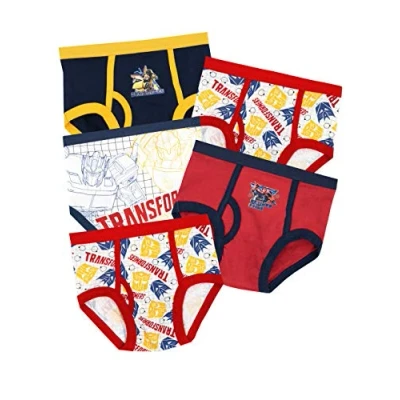 Afbeelding van Transformers Jongens Slips Pack van 5, Meerkleurig, 7 8 jaar