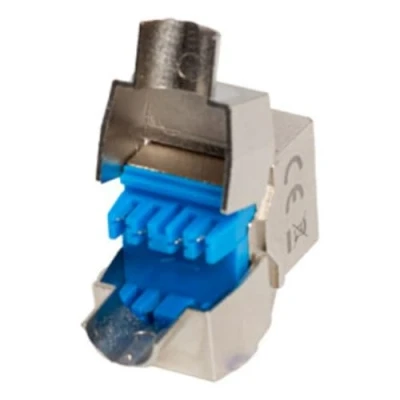 Afbeelding van Lanberg modu?? keystone gniazdo RJ45 beznarz??dziowy FTP kat. 8.1, Router, Blauw, Zilver