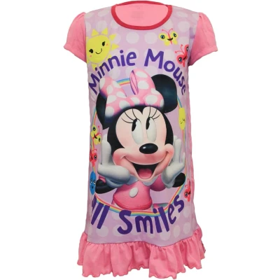 Afbeelding van Disney Meisjes Minnie Mouse Nightie Nachtjurkje Maten 2 6 Jaar, roze, 3 4 jaar