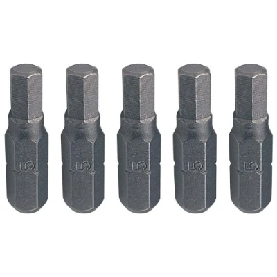 Afbeelding van 1/4&quot; Classic bit binnenzeskant, 25 mm 6,0 5 Stuk zilver
