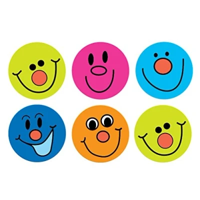 Afbeelding van stickers oplossingen Smiley, (180 stuks)