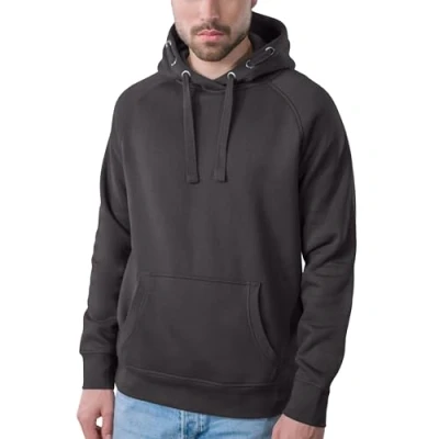 Afbeelding van Unisex Premium Raglan Hoodie met capuchon Dark Grey L