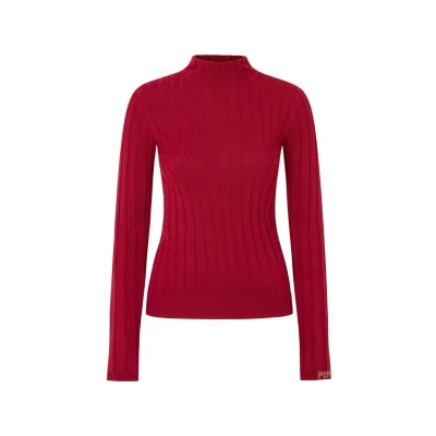 Afbeelding van Pepe Jeans Izabel Turtleneck Trui, Dames, Maat: Medium, Burnt red