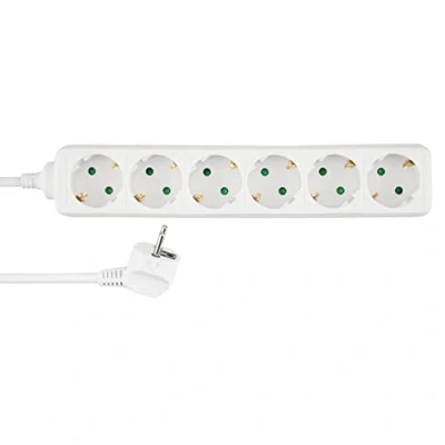 Afbeelding van REV 0512362555 stekkerdoos, meervoudige stekkerdoos 6 voudig, kabel 1,4 m, max. 3500 W, wit