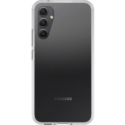 Afbeelding van OtterBox Sleek Series hoesje voor Samsung Galaxy A34 5G, schokbestendig, valbestendig, beschermende, getest volgens militaire standaard, Antimicrobieel, Transparant, Zonder Verpakking