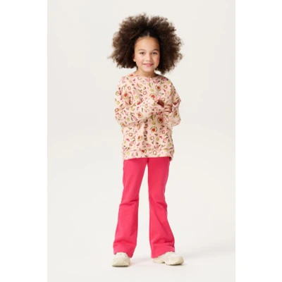 Afbeelding van Noppies Trui Nellieburg Hearts pattern Pink Maat 98