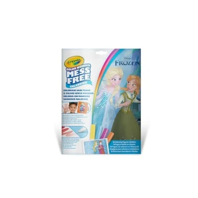 Afbeelding van Crayola Color Wonder, Kleurset met 18 kleurplaten en 4 vlekvrije viltstiften, onderwerp Frozen, creatieve activiteit voor kinderen, leeftijd 3, 4, 5 jaar, artikelcode 75 2664