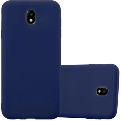 Afbeelding van Cadorabo Hoesje geschikt voor Samsung Galaxy J3 2017 in CANDY DONKER BLAUW Beschermhoes TPU silicone Case Cover