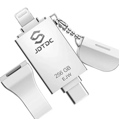 Afbeelding van Apple MFi gecertificeerde 256 GB fotostick voor iPhone, 3 in 1 USB 3.0 iOS iPhone Stick C Flash Drive, Memory Sticks Thumb Drives Back up Externe Opslag 15 14 13 12 11