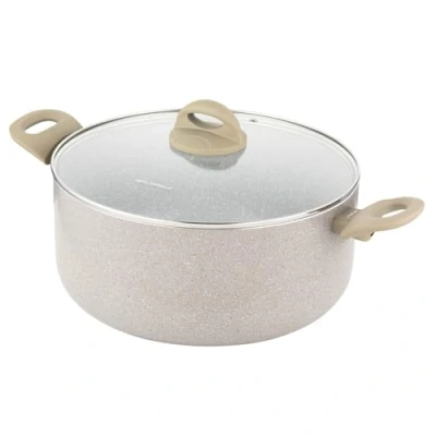 Afbeelding van FLORINA Aluminiumtopf ISLA 7L I 28 cm Aluminium Kochtopf mit Antihaftbeschichtung Schnelles und gleichmäßiges Erhitzen Soft Touch Griffe Ästhetisches Design