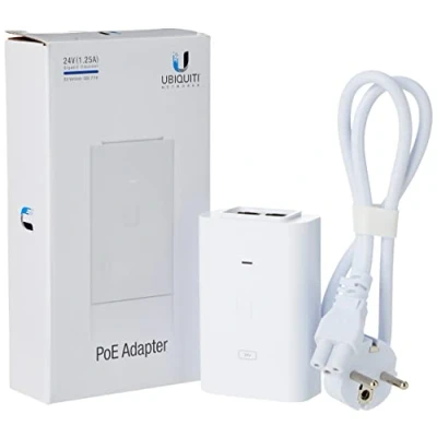Afbeelding van Ubiquiti PoE 24 30W G WH adapter &amp; injector Gigabit Ethernet V