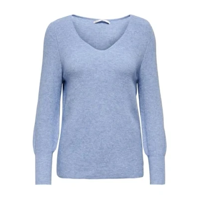Afbeelding van ONLY Onlatia L/S V NECK CUFF NOOS Trui, Dames, Maat: XL, Sodalite blue
