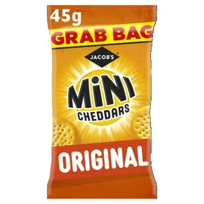 Afbeelding van Jacob&#039;s Mini Cheddars Originele Grab Bag, 45 g (Pack van 30)