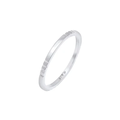 Afbeelding van Elli Basic Design Ring, Dames, Maat: 56, Silber