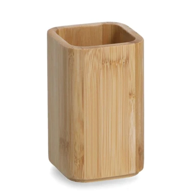 Afbeelding van Zeller tandenborstelhouder bamboe hout 7 x 11 cm