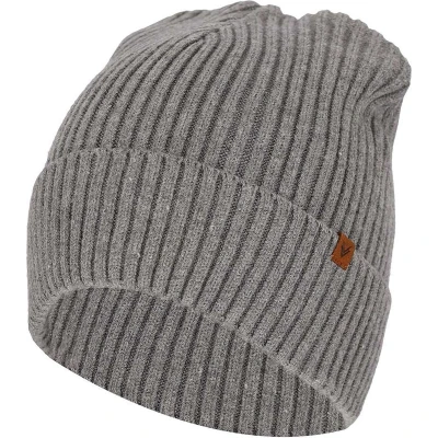 Afbeelding van Sarlini Muts heren Ribbed Midden Grijs Effen One Size