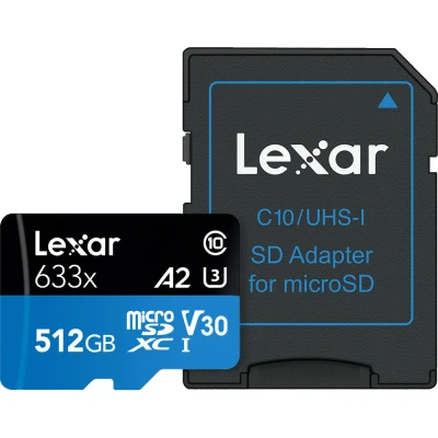 Afbeelding van Lexar MicroSD Blue Series UHS I 633X 512GB V10