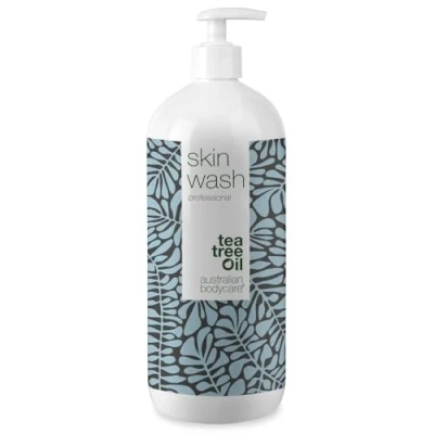Afbeelding van Douchegel Professional 1000 ml Huidreiniger met Tea Tree Olie voor het Lichaam Maakt de Huid Zacht Ideaal bij Onzuivere Huid, Puistjes of Waxen/Scheren