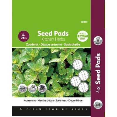 Afbeelding van Seedpads Kruizemunt, 4 ronde pads