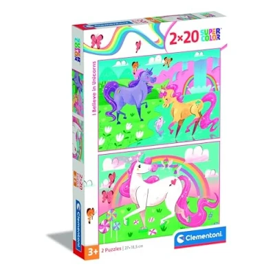 Afbeelding van Clementoni Brilliant Puzzel Eenhoorn, 2x20st.