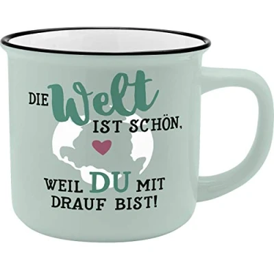 Afbeelding van Gruss und Co 45775 Kaffee Becher Welt, New Bone China Porzellan, 35 cl