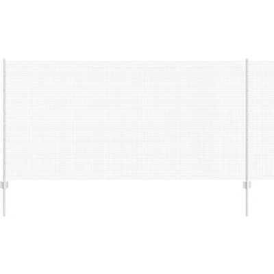 Afbeelding van vidaXL Gelaste Draadhek met 10 U punten Zilver 1.2x10 m Staal