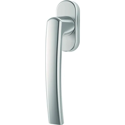 Afbeelding van Raamgreep Roto Line, natuurlijk zilver met schroeven, vierkante stift 7 x 32 mm