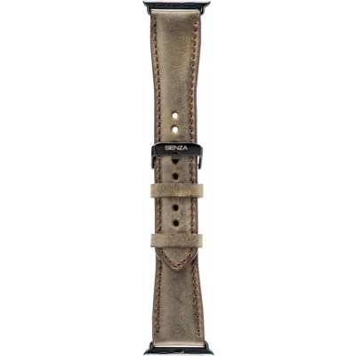 Afbeelding van Senza Raw Leather Strap Apple Watch 38mm Chestnut Brown