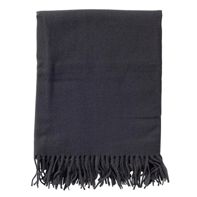 Afbeelding van Dutch Decor JOSE Plaid 140x180 cm lichtgewicht natuurlijke look Charcoal Gray antraciet