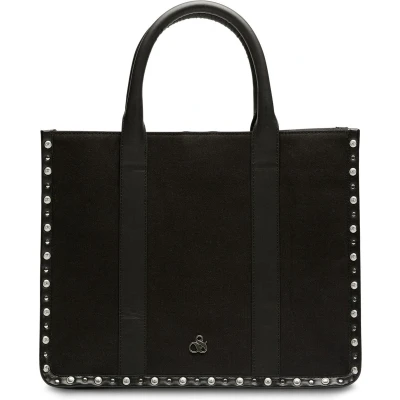Afbeelding van SCOTCH &amp; SODA Schoudertas Canvas Shopper Evening Black Zwart