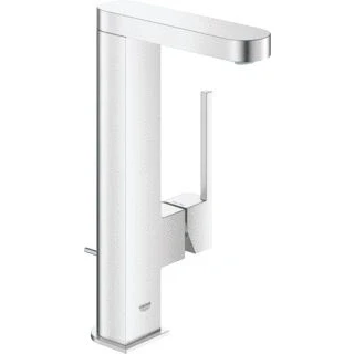 Afbeelding van Grohe plus wastafelmengkraan m size trekwaste eengreeps 1 gats 190mm hoogte 120mm uitloop draaibaar supersteel 23871dc3
